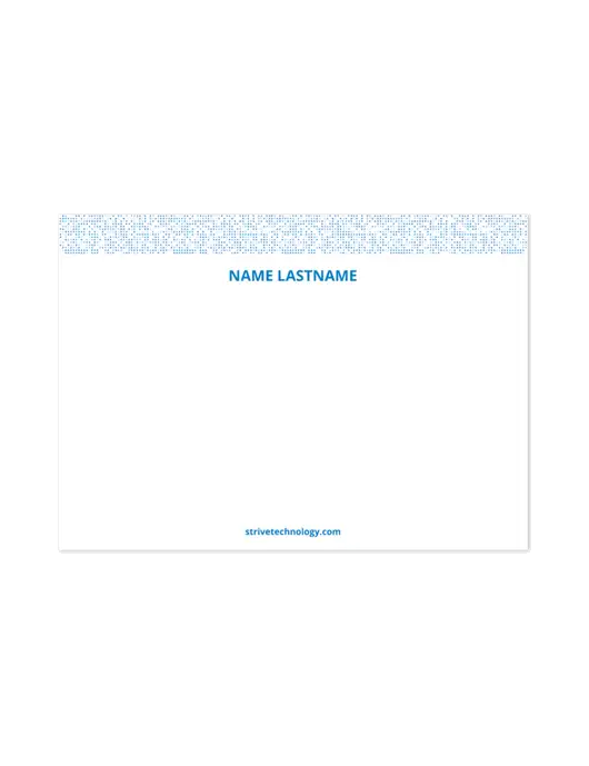 Personalized Marketing Card