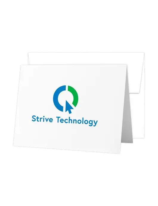 A7 Folded Card/Plain Matching Envelope w/Strive Technology