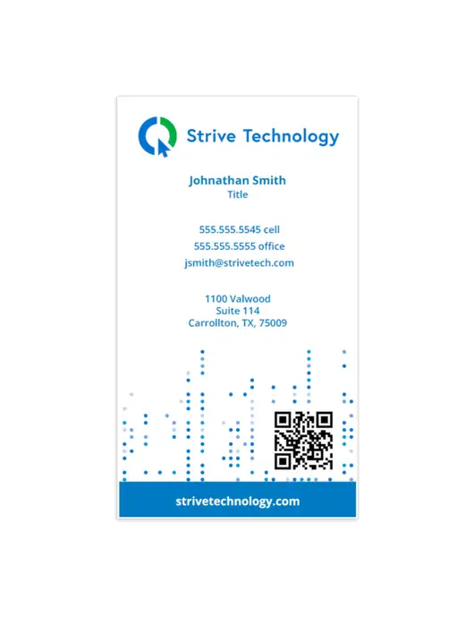 Strive Technology QR Code Business Card