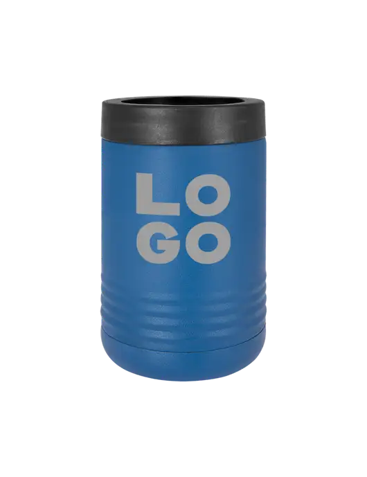 Polar Camel 12 oz Powder Coated Royal Blue Vacuum Insulated Beverage Holder w/Logo