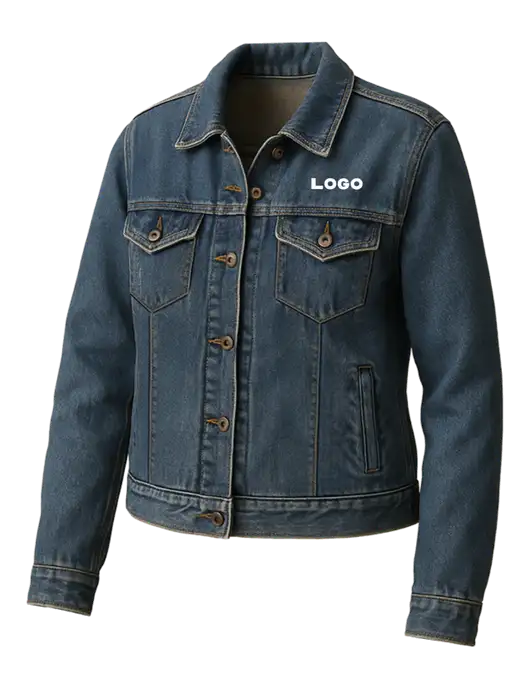 Womens Denim Jacket w/Logo