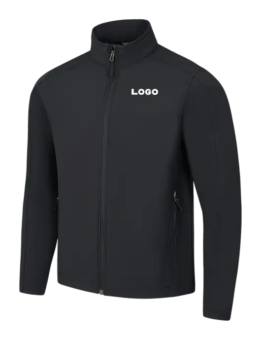 Black Core Soft Shell Jacket w/Logo