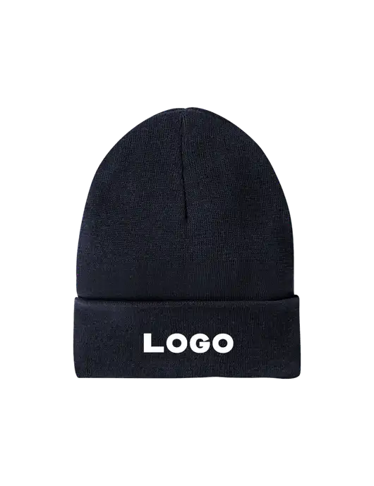 Recycled True Navy Beanie w/Logo