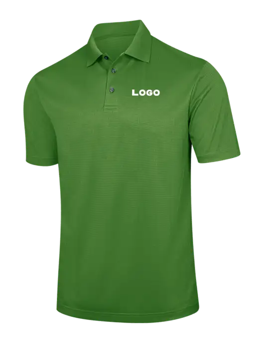 Kelly Green Performance Fine Jacquard Polo w/Logo