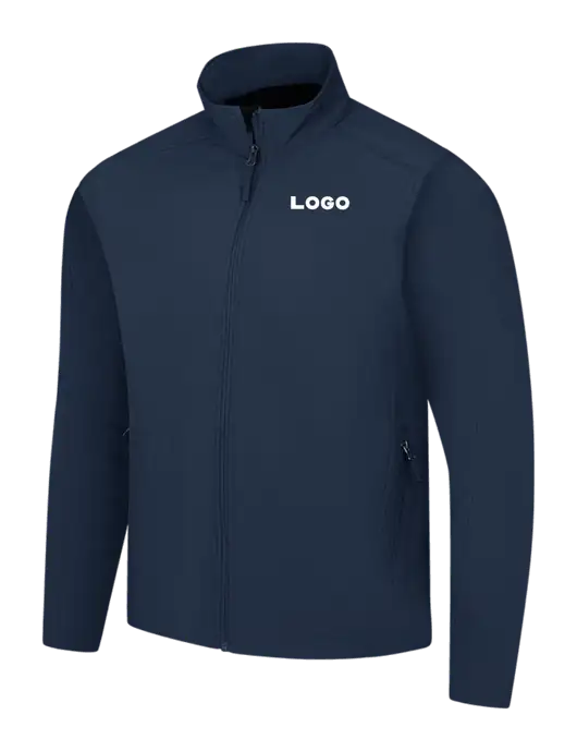 Navy Core Soft Shell Jacket w/Logo