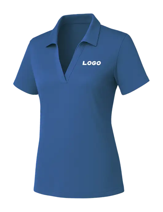 Womens Slate Blue PosiCharge RacerMesh Polo w/Logo