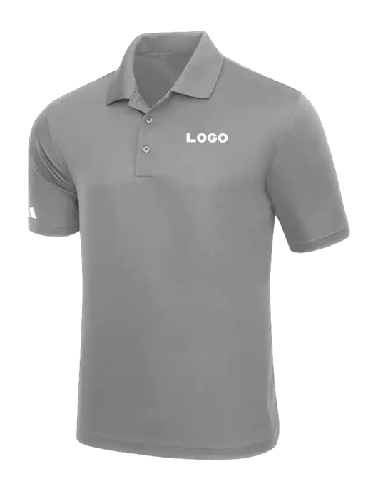 Adidas Light Grey Basic Sport Polo w/Logo