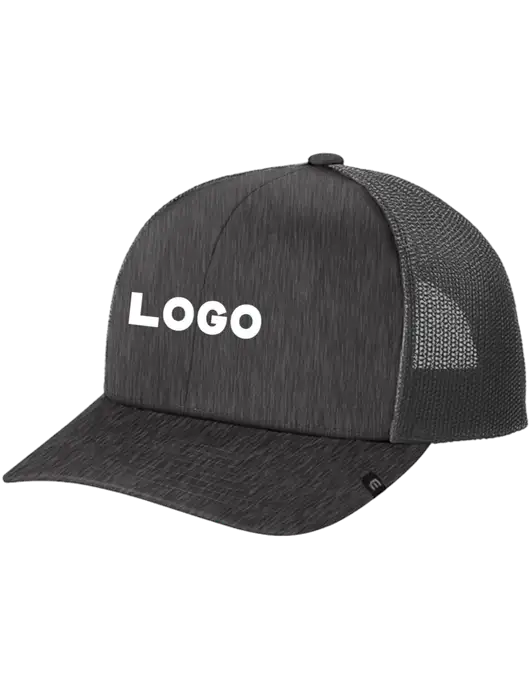 TravisMathew Very Dark Grey Heather Cruz Trucker Cap w/Logo