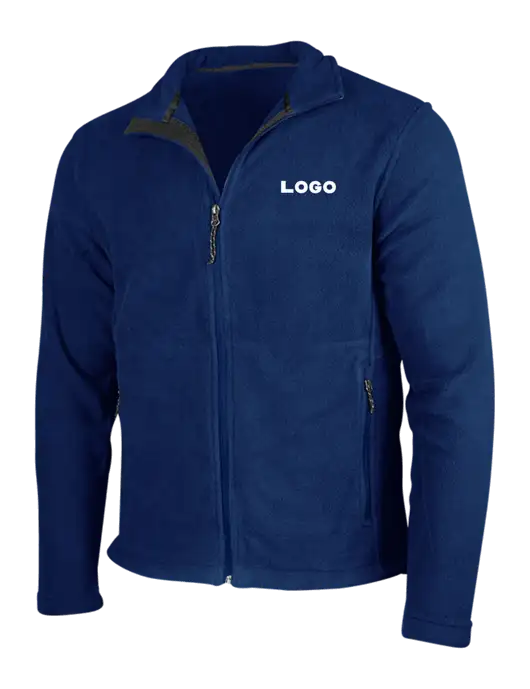 Navy Fleece Jacket w/Logo