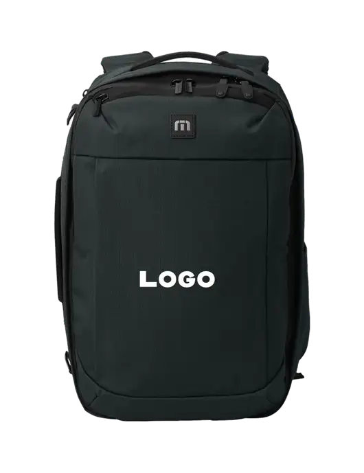 TravisMathew Black Convertible Backpack w/Logo