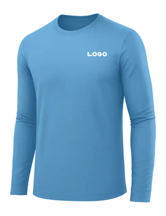 Long Sleeve Carolina Blue PosiCharge Competitor Tee w/Logo