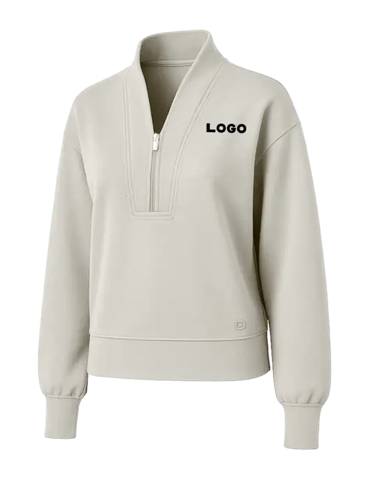 OGIO Womens Ivory Transcend 1/4-Zip w/Logo