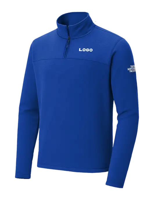 The North Face Aim 1/4-Zip Dark Royal Fleece w/Logo
