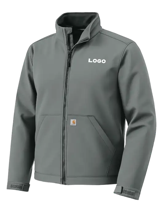 Carhartt Rain Defender Dark Medium Grey Soft Shell Jacket w/Logo