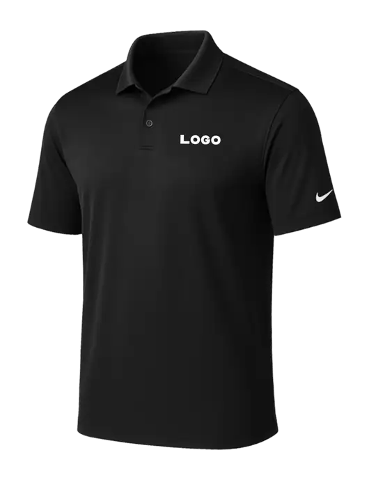 NIKE Black Victory Solid Polo w/Logo