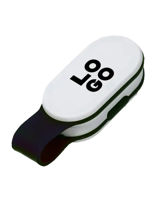 Magna Clip Black Personal Safety Light w/Logo