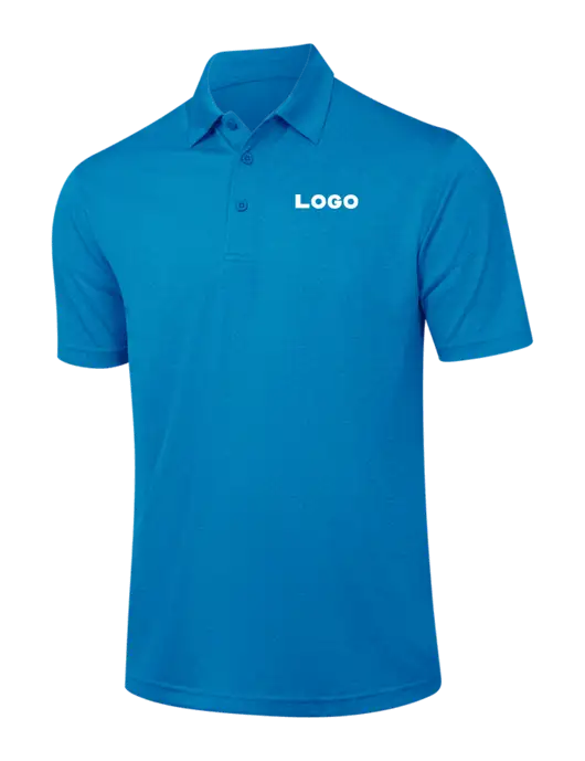 Sapphire Blue Heather Contender Polo w/Logo