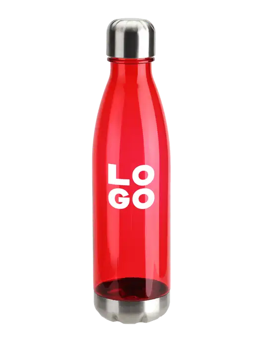 Bayside Tritan Red 25 oz Bottle with Stainless Base and Cap w/Logo