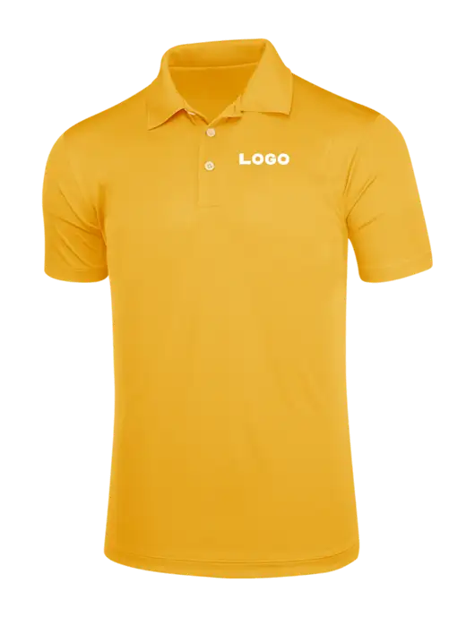 Yellow Gold Micropique Sport-Wick Polo
 w/Logo