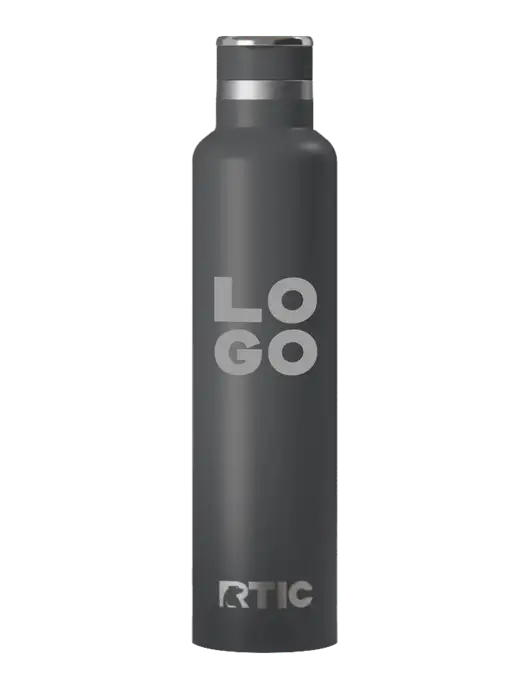 RTIC Journey 26 oz Charcoal Bottle w/Logo