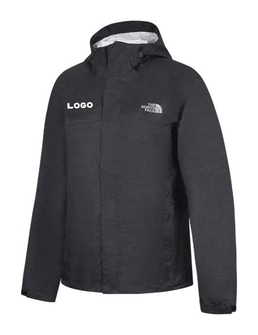 The North Face Dark Grey Heather DryVent Rain Jacket w/Logo