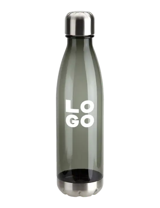 Bayside Tritan Smoke 25 oz Bottle with Stainless Base and Cap w/Logo