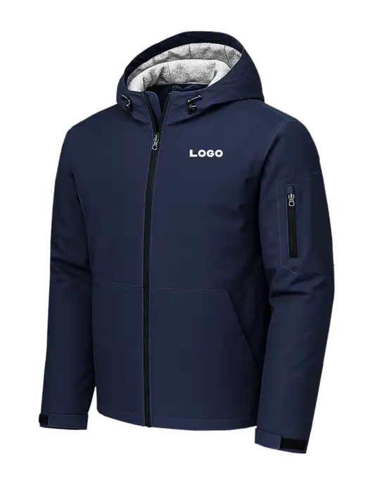 Waterproof Insulated Dark Navy Jacket w/Logo
