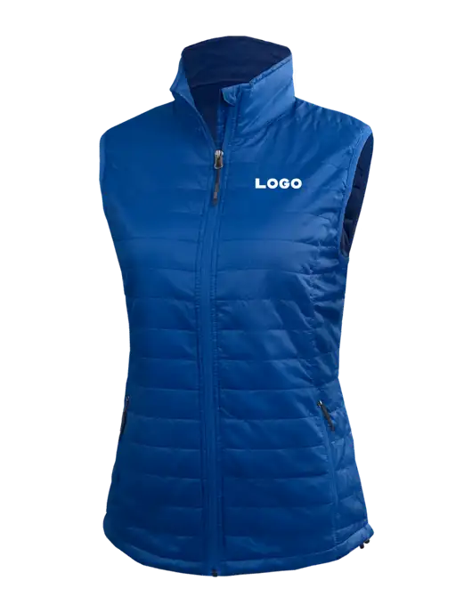 Womens Packable Royal Puffy Vest w/Logo
