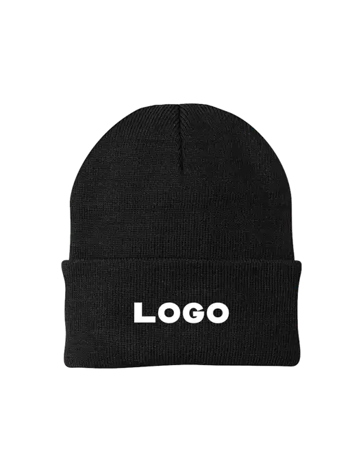 Black Knit Cap w/Logo
