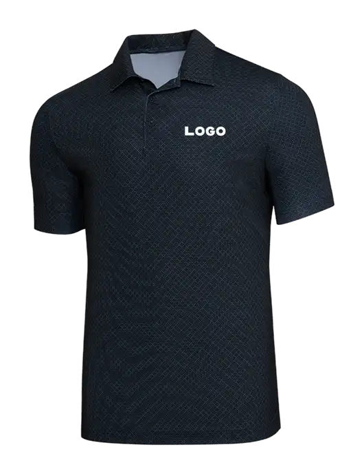 Adidas Black Diamond Dot Print Polo w/Logo
