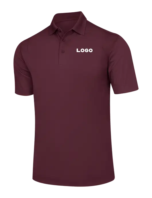 Maroon Micropique Sport-Wick Polo w/Logo