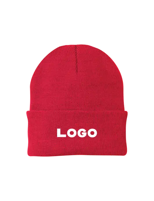 Red Knit Cap w/Logo