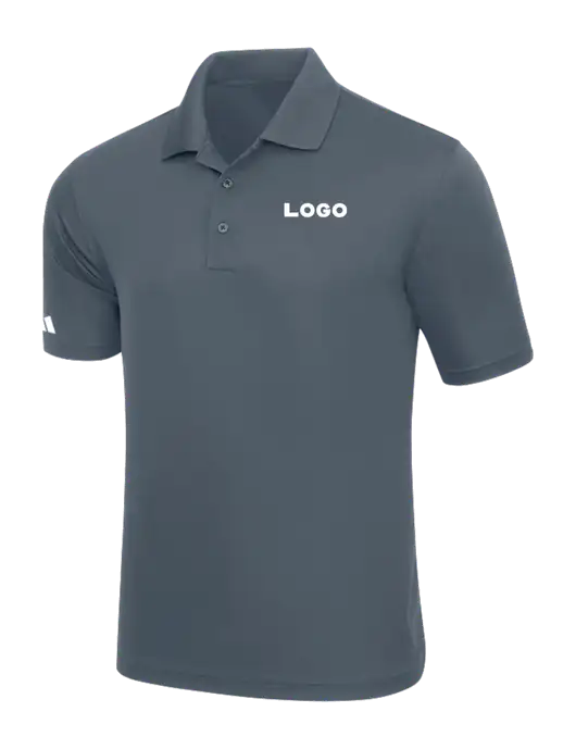 Adidas Medium Grey Basic Sport Polo w/Logo