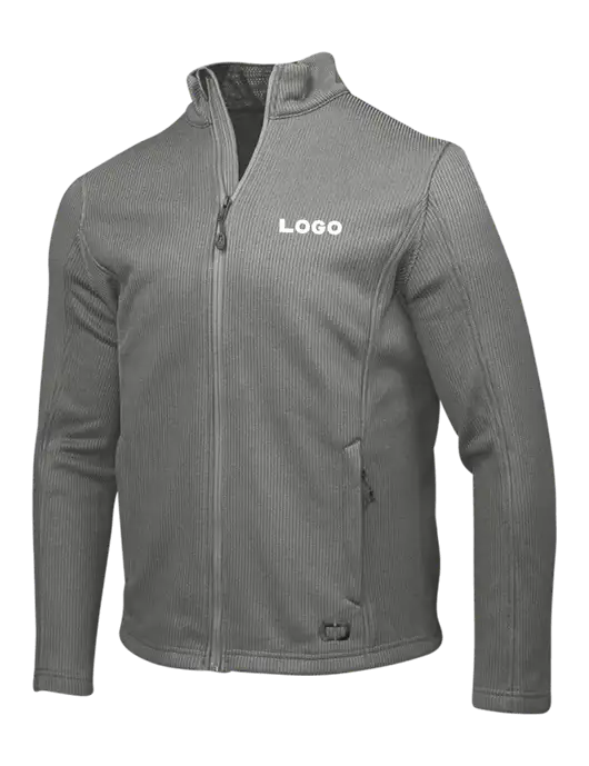 OGIO Medium Grey Grit Fleece Jacket w/Logo