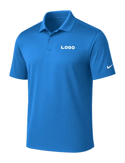 NIKE Light Royal Victory Solid Polo w/Logo