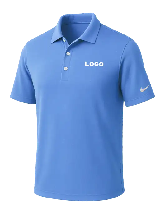 NIKE Carolina Blue Dri-Fit Micro Pique Polo w/Logo