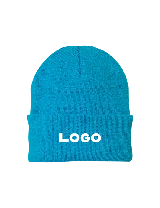 Sapphire Blue Knit Cap w/Logo
