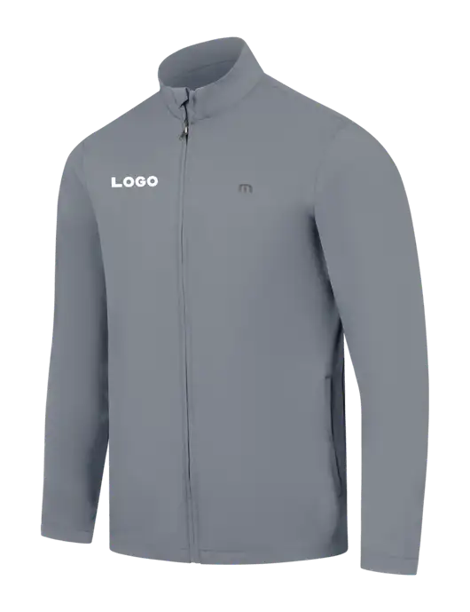 TravisMathew Light Medium Grey Surfside Full-Zip Jacket w/Logo