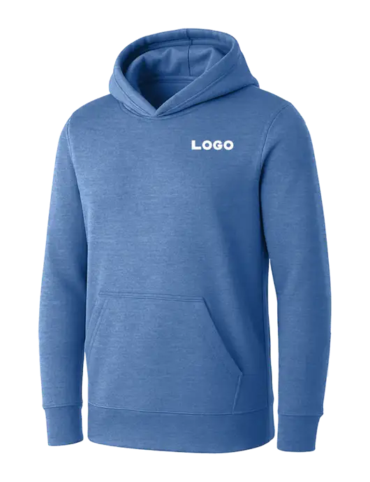 Womens Royal Heather Core Fleece Pullover Hooded Sweatshirt w/Logo
