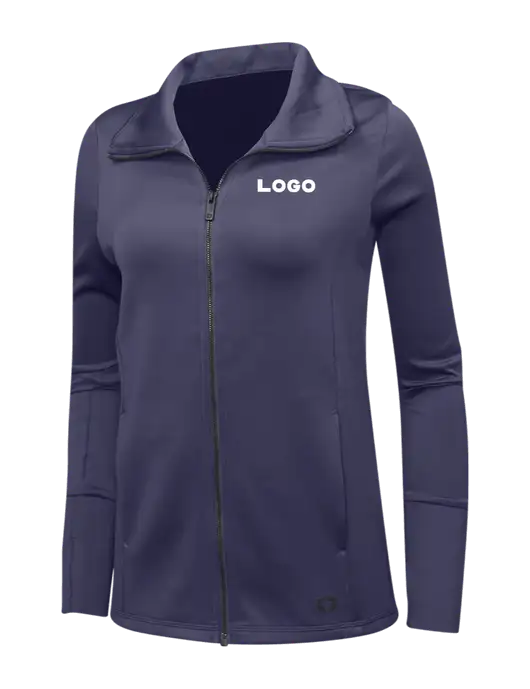 OGIO Navy Womens Endurance Modern Performance Full-Zip w/Logo