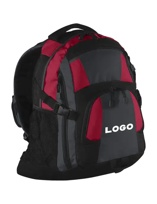 Urban Red/Grey/Black Laptop Backpack w/Logo