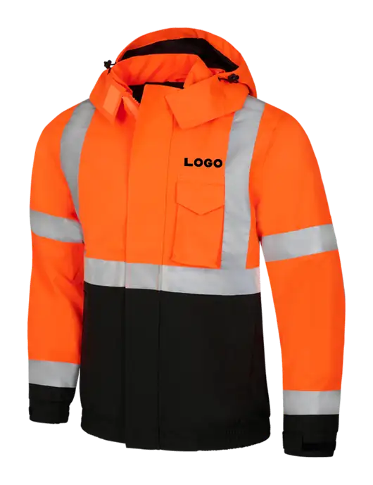 CornerStone Safety Orange ANSI 107 Class 3 Economy Waterproof Insulated Bomber Jacket w/Logo