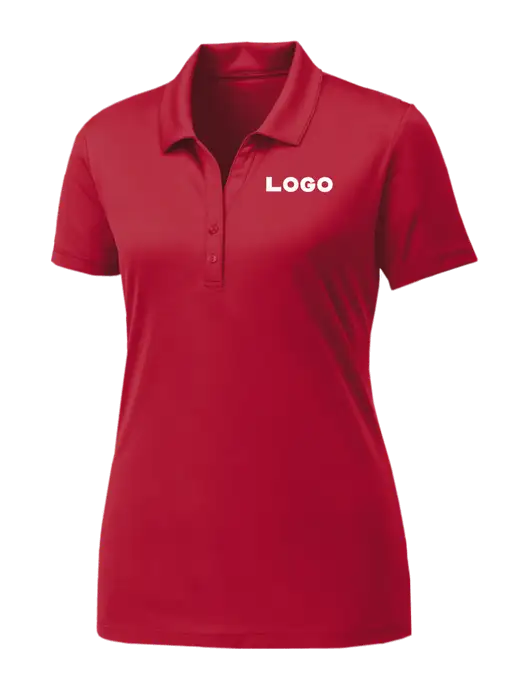 Womens Cardinal PosiCharge Competitor Polo w/Logo