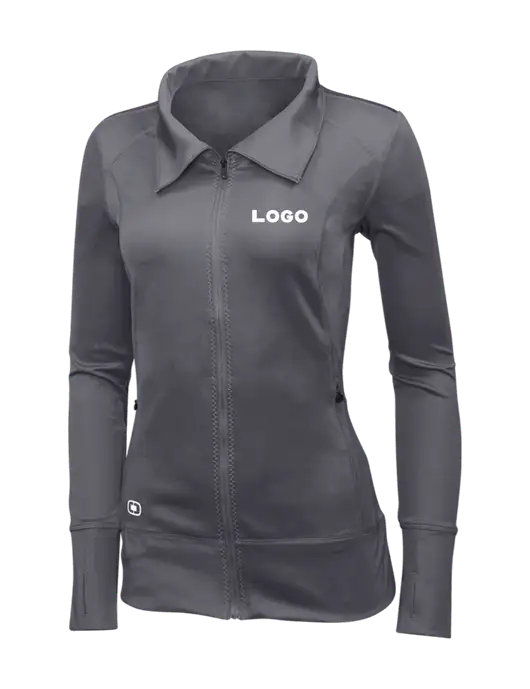 OGIO Dark Grey Womens Endurance Fulcrum Full-Zip w/Logo