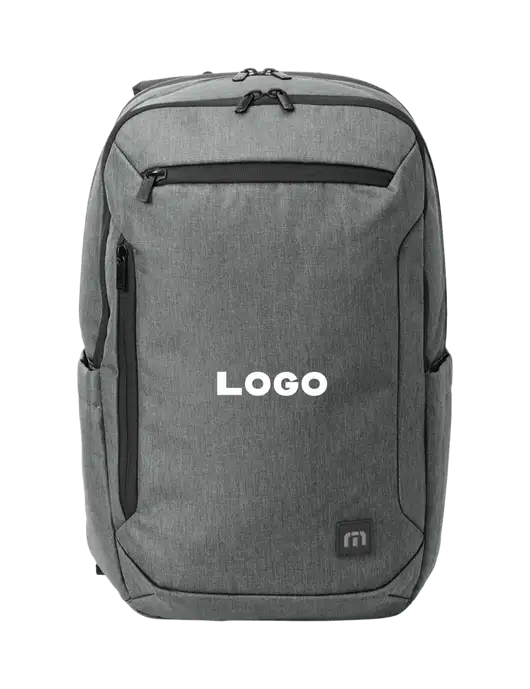 TravisMathew Medium Grey Heather Duration Backpack w/Logo