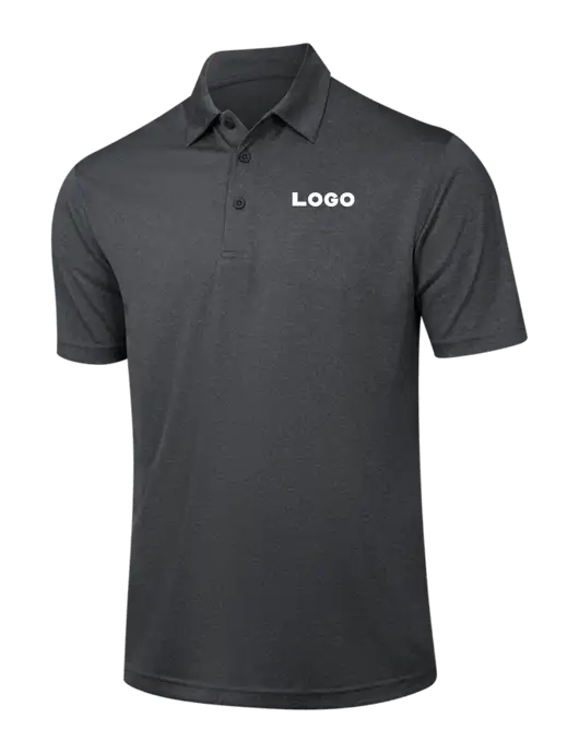 Dark Grey Heather Contender Polo w/Logo