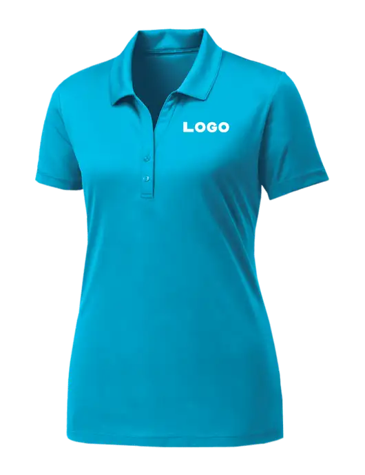 Womens Sapphire Blue PosiCharge Competitor Polo w/Logo