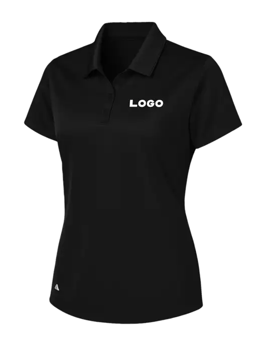 Adidas Black Womens Basic Sport Polo w/Logo