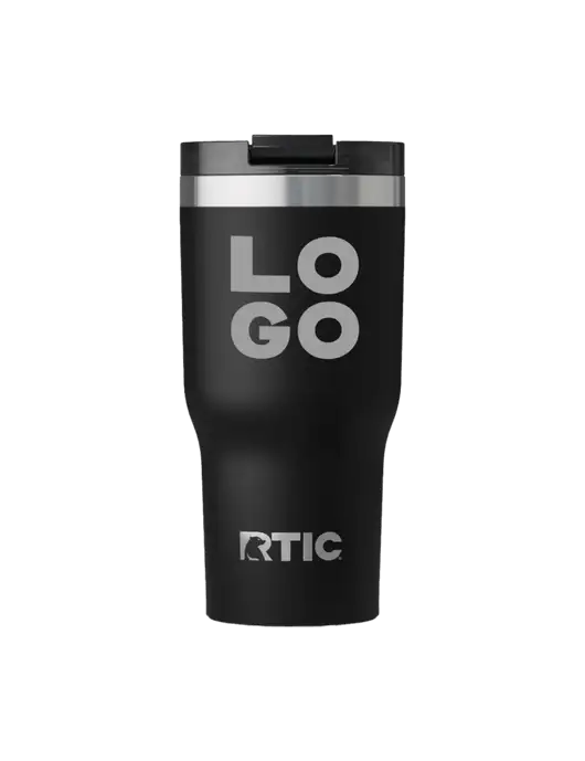 RTIC Essential 20 oz Black Tumbler w/Logo