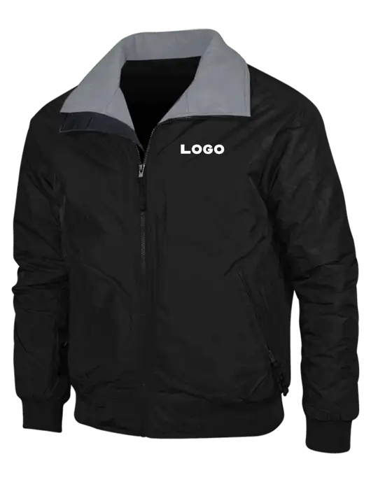 Black/Grey Classic Challenger Jacket w/Logo